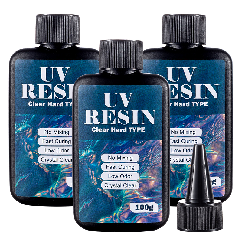 Resin Art Glue - Resina UV de 100/200/300g, Tipo Duro,
