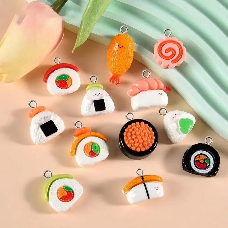 Resin Art Glitter - 10 piezas de mini dijes de
