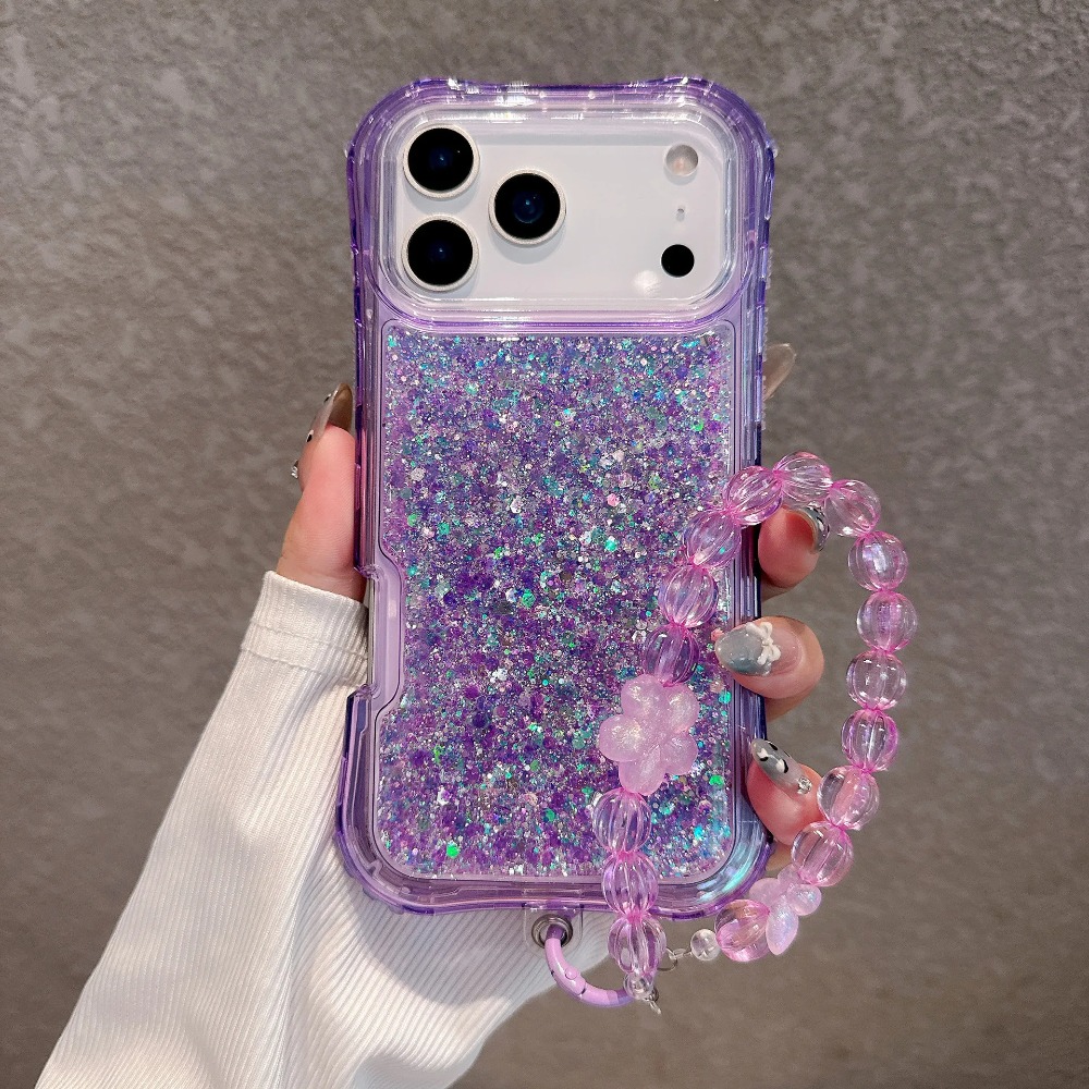 Resin Art Glitter - Funda Transparente de Lujo con Brillantina
