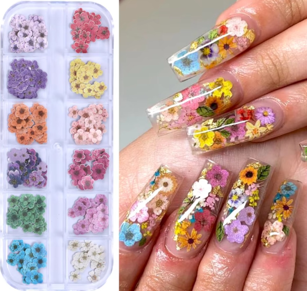 Resin Art And Wood - 12 Rejillas de Adornos de Uñas