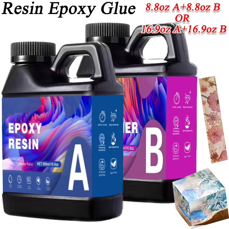 Resin Art Glue - Pegamento epoxi de resina AB de