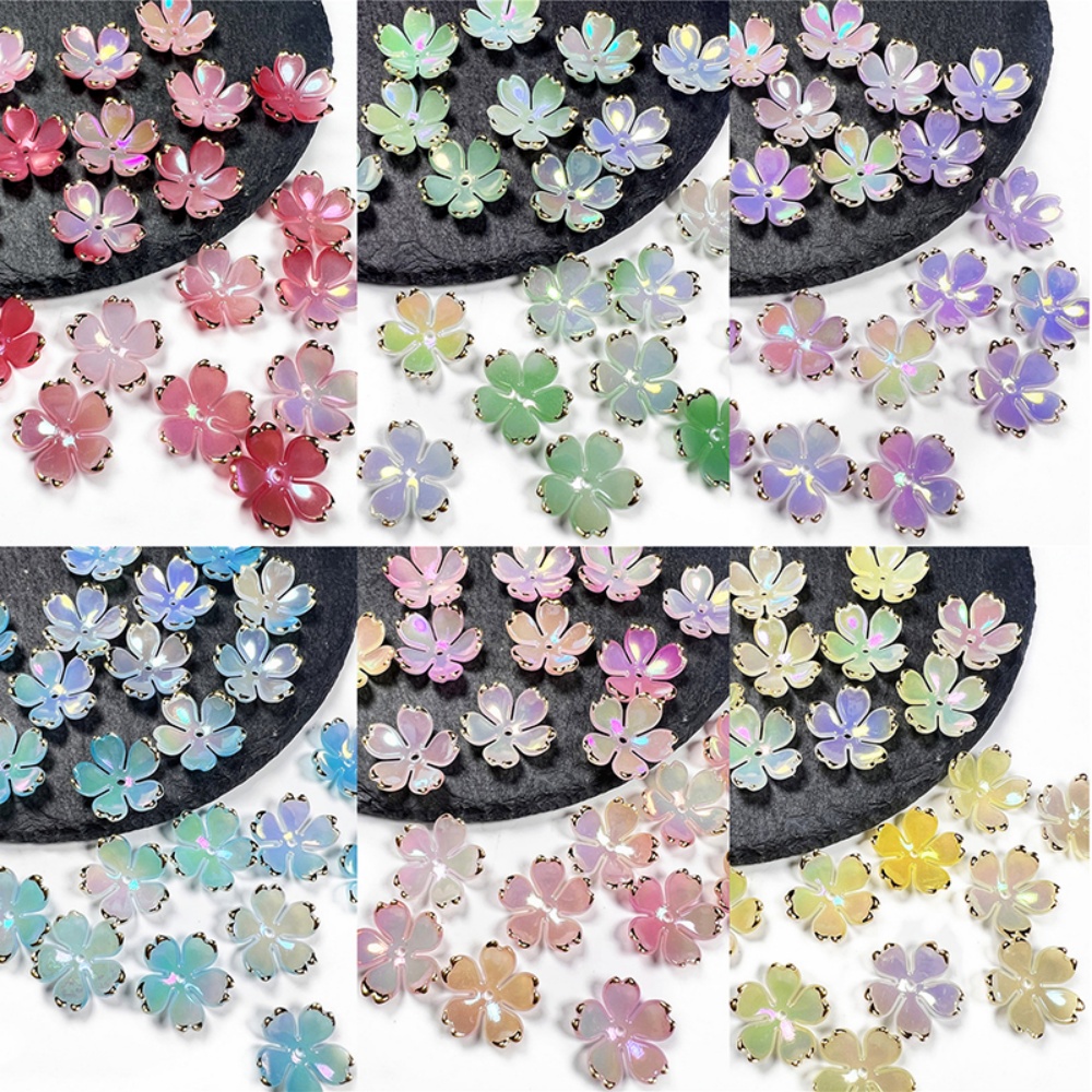 Resin Art Notes - Lote de 50 Piezas de Cuentas