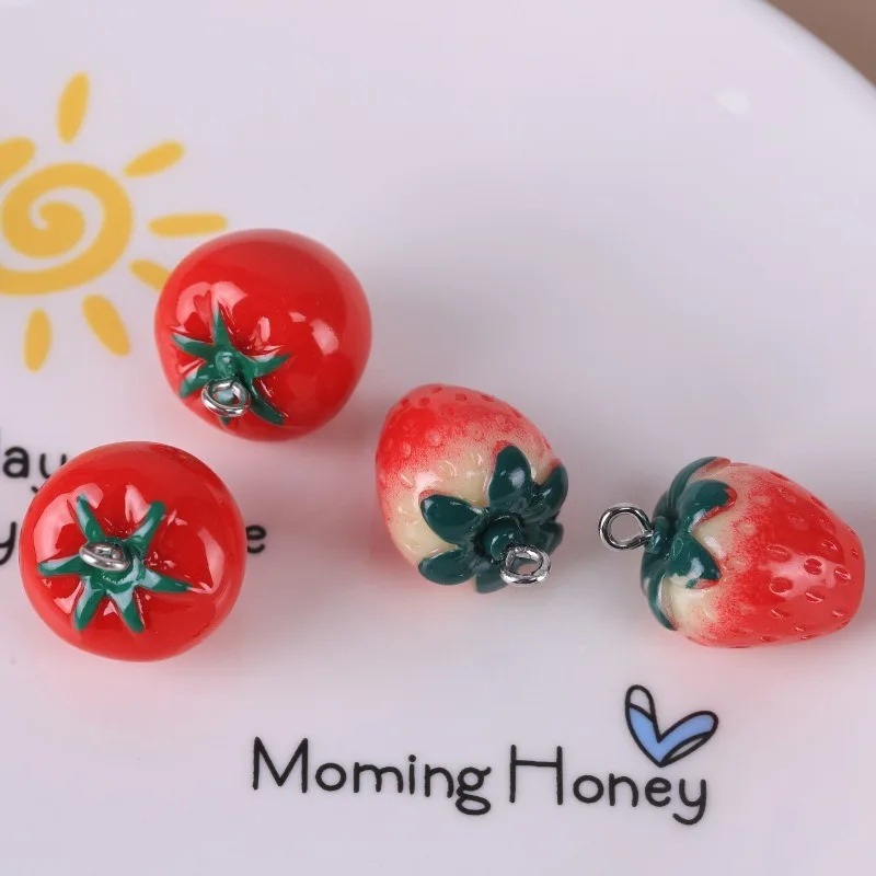 Resin Art Diy - 10 piezas de colgantes de frutas