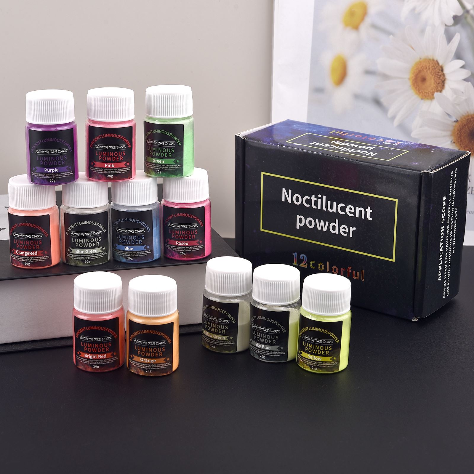Pintura en polvo luminosa bril - Resin Art Glue reseña y precio