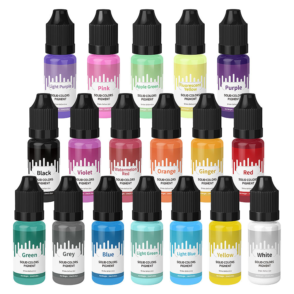 18 colores 10ml Macaron Color  - Resin Art Glue reseña y precio