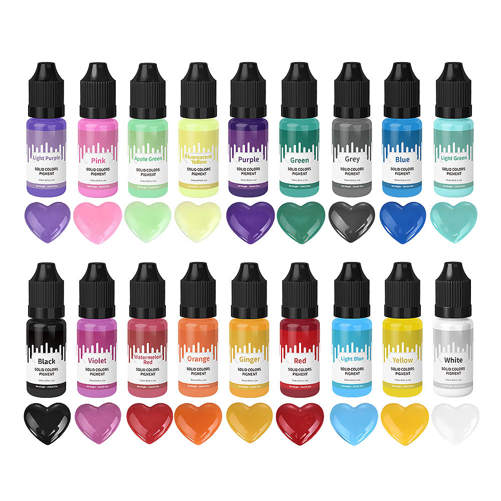 18 colores 10ml Macaron Color  - Resin Art Glue reseña y precio