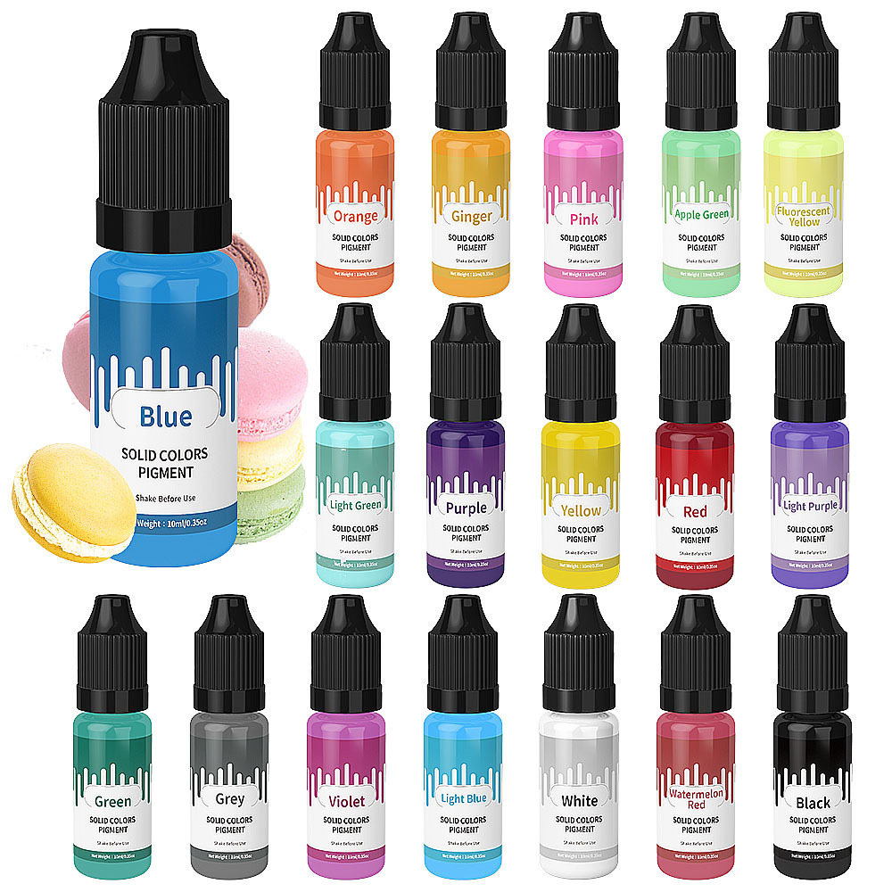 18 colores 10ml Macaron Color  - Resin Art Glue reseña y precio