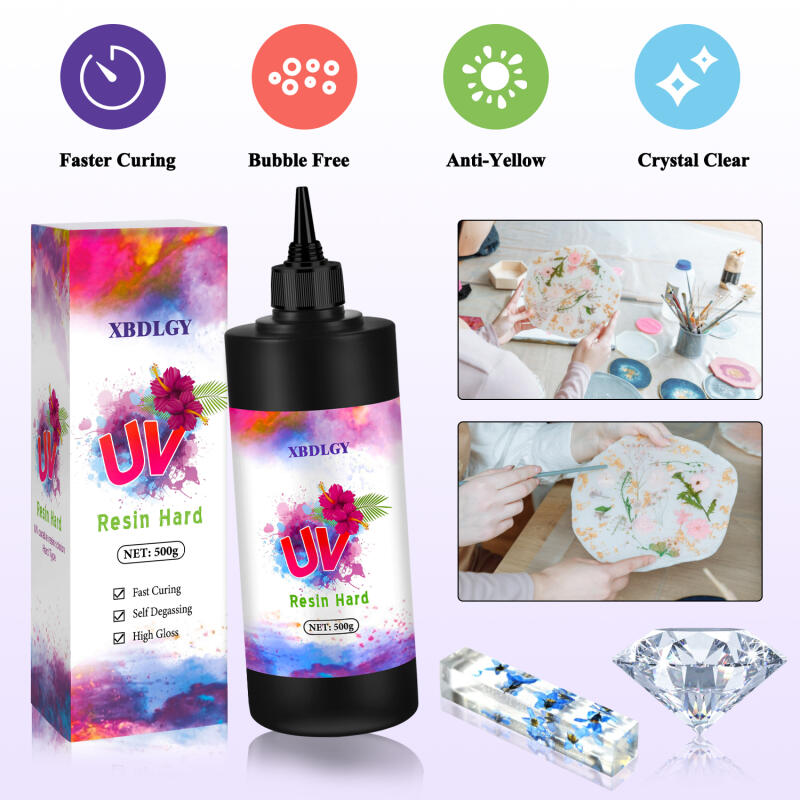 Pegamento duro de resina UV de - Resin Art Glue reseña y precio