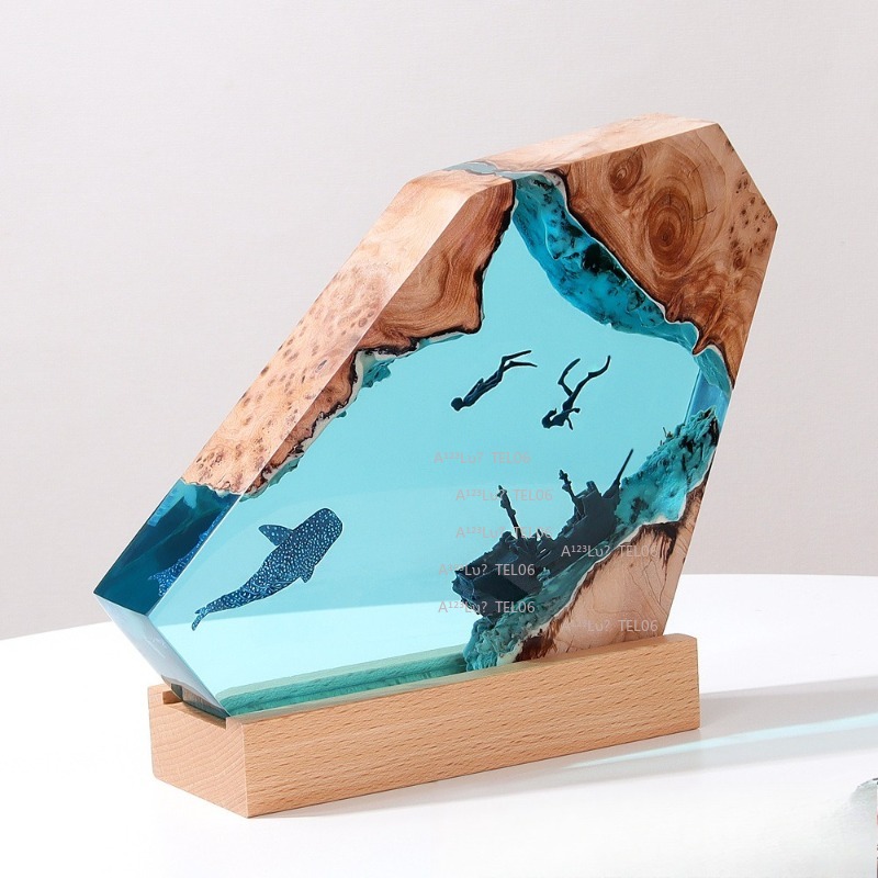 Lámpara de Noche de Resina y M - Resin Art And Wood reseña y precio