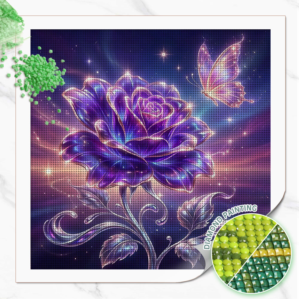Pintura de Diamantes Huacan, C - Resin Art With Rose reseña y precio