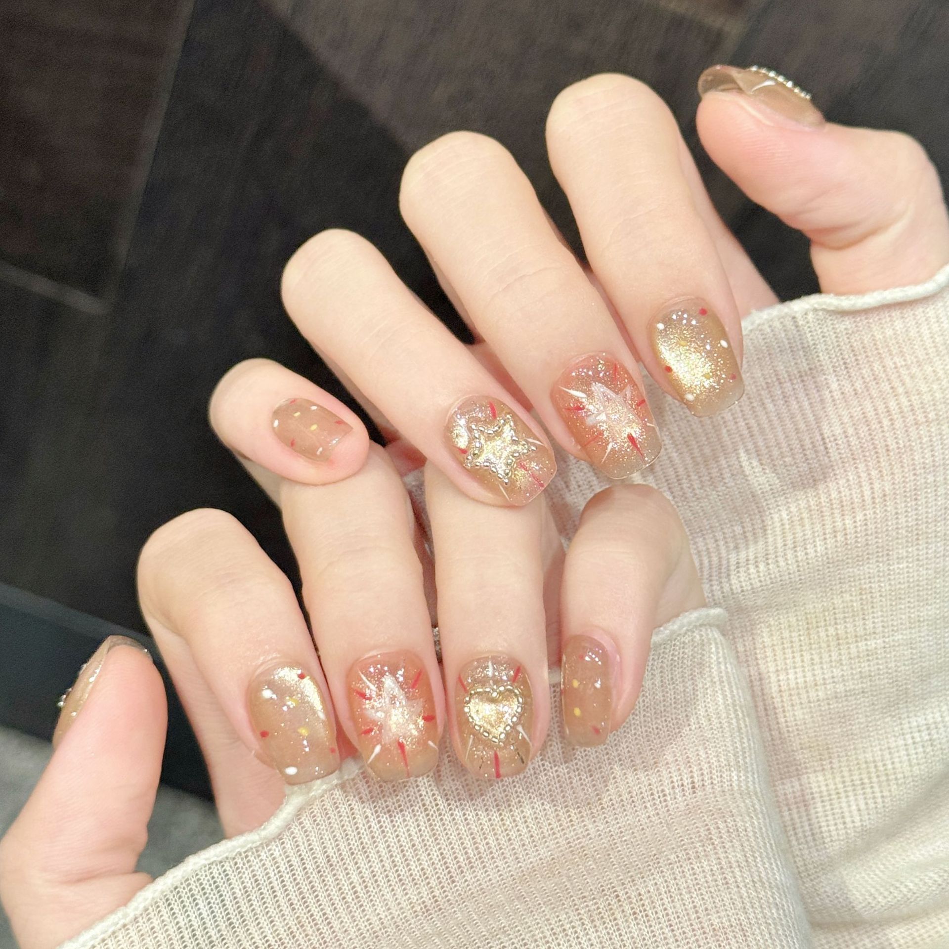 10 Uñas Postizas Y2K con Purpu - Resin Art Glitter reseña y precio