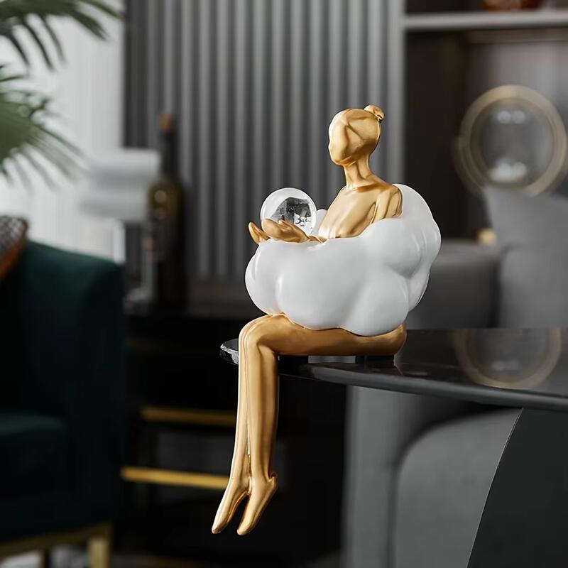 Estatua nórdica de nube para n - Resin Art Aesthetic reseña y precio