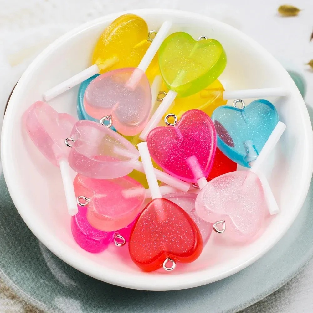10 unidades de dijes de resina - Resin Art Glitter reseña y precio
