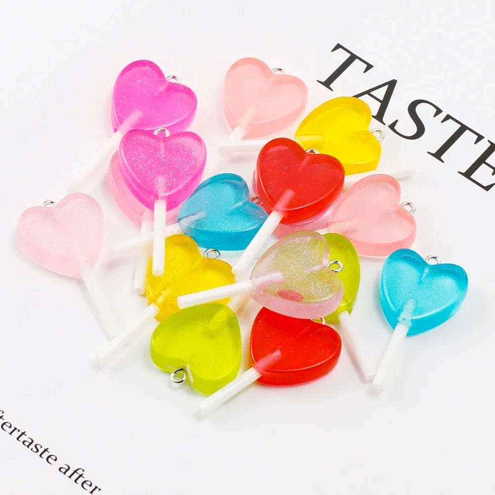 10 unidades de dijes de resina - Resin Art Glitter reseña y precio