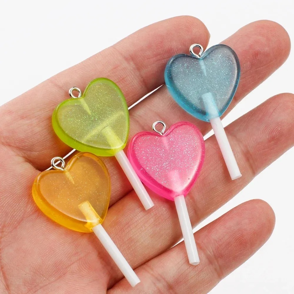 10 unidades de dijes de resina - Resin Art Glitter reseña y precio