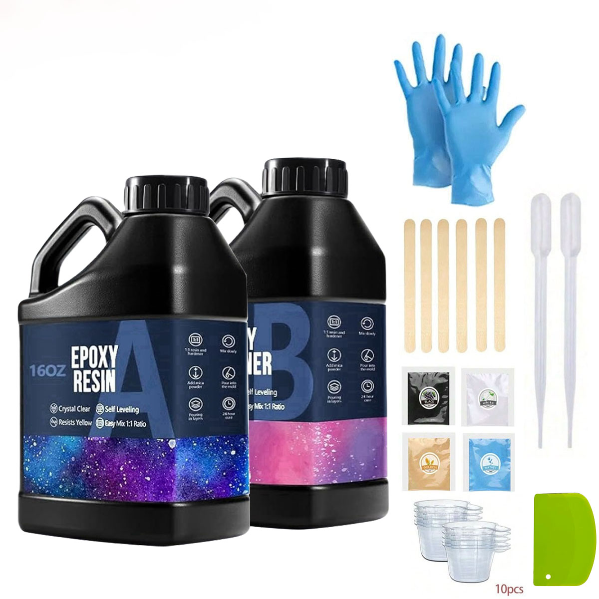 Kit de resina Epoxy transparen - Resin Art And Wood reseña y precio