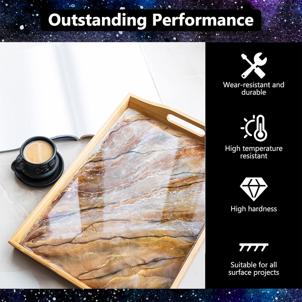 Kit de resina Epoxy transparen - Resin Art And Wood reseña y precio