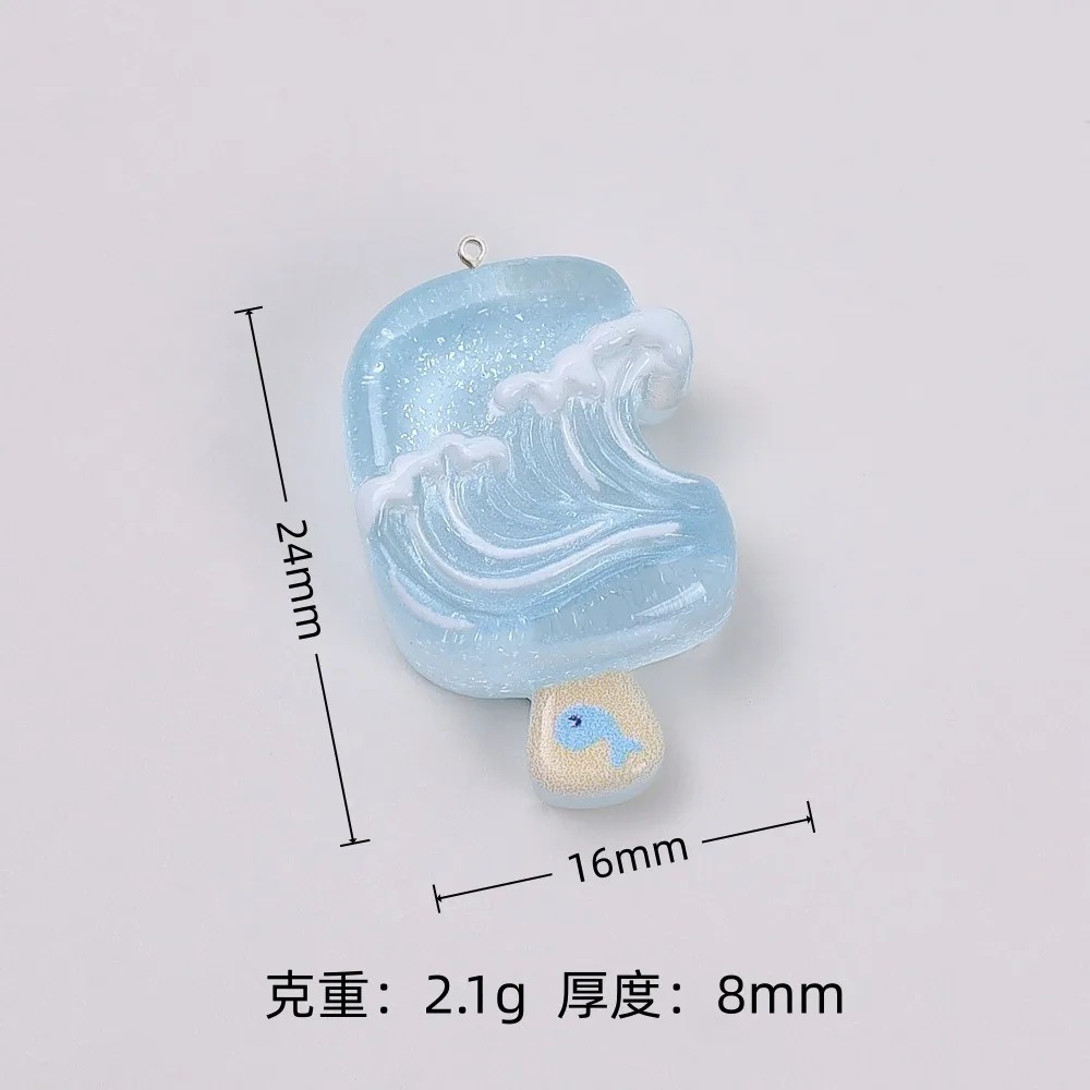 10 piezas de dijes de resina K - Resin Art Glitter reseña y precio